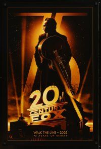 1t014 20TH CENTURY FOX 75TH ANNIVERSARY commercial poster '10 Joaquin Phoenix in Walk the Line!
