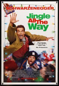 1t365 JINGLE ALL THE WAY style A advance DS 1sh '96 Arnold Schwarzenegger, Sinbad, 2 dads & 1 toy!