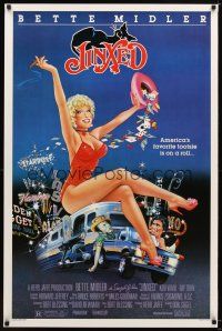 1t366 JINXED 1sh '82 directed by Don Siegel, sexy Bette Midler gambling artwork!