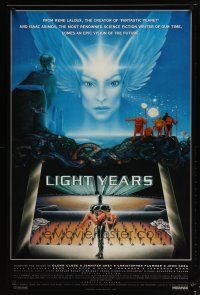 1t429 LIGHT YEARS 1sh '86 Rene Laloux & Harvey Weinstein's Gandahar, written by Isaac Asimov!
