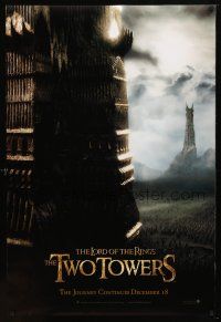 1t445 LORD OF THE RINGS: THE TWO TOWERS teaser DS 1sh '02 Peter Jackson epic, J.R.R. Tolkien!