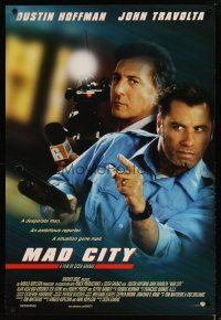 1t447 MAD CITY int'l 1sh '97 John Travolta, Dustin Hoffman, directed by Costa-Gavras
