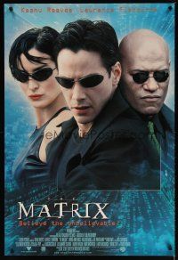 1t466 MATRIX int'l 1sh '99 Keanu Reeves, Carrie-Anne Moss, Fishburne, ultra-rare faces style!