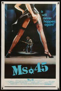 1t494 MS. .45 1sh '81 Abel Ferrara cult classic, great image of sexy girl's legs with gun!