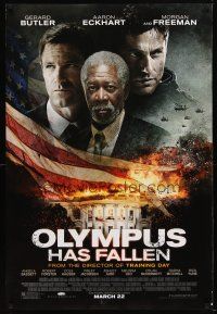 1t532 OLYMPUS HAS FALLEN advance DS 1sh '13 Gerard Butler, Aaron Eckhart, Morgan Freeman!