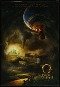 1t542 OZ: THE GREAT AND POWERFUL teaser DS 1sh '13 Sam Raimi directed, Disney, hot air balloon art!