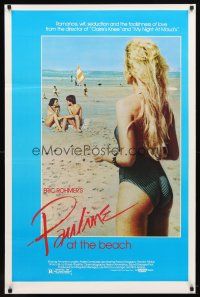 1t550 PAULINE AT THE BEACH 1sh '83 Pauline a la Plage, Eric Rohmer, Amanda Langlet, sexy girl!