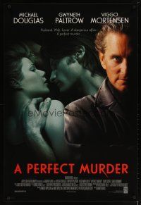 1t555 PERFECT MURDER int'l 1sh '98 Michael Douglas, sexy Gwyneth Paltrow, Dial M For Murder remake!