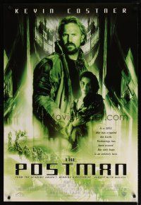1t574 POSTMAN green style int'l 1sh '97 cool post-apocalyptic image of Kevin Costner!