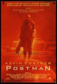 1t576 POSTMAN red white title style int'l 1sh '97 cool post-apocalyptic image of Kevin Costner!