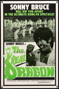 1t598 KUNG-FU THE INVISIBLE FIST 1sh R1970s The Real Dragon with Sonny Bruce, Brucesploitation!