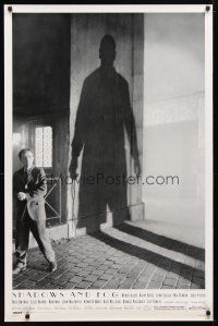 1t662 SHADOWS & FOG DS 1sh '92 cool photographic image of Woody Allen by Brian Hamill!