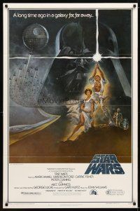 1t704 STAR WARS style A first printing 1sh '77 George Lucas classic sci-fi epic, great art by Jung!