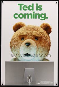 1t736 TED 1sh '12 Mark Wahlberg, Mila Kunis, image of teddy bear using Mac, rare wilding!