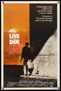 1t757 TO LIVE & DIE IN L.A. 1sh '85 William Friedkin directed drug & murder thriller!