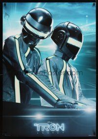 1t775 TRON LEGACY glow-in-the-dark soundtrack 1sh '10 Daft Punk as they appear in the movie!