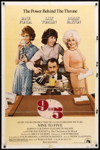 1w021 9 TO 5 1sh '80 Dolly Parton, Jane Fonda & Lily Tomlin w/tied up Dabney Coleman!