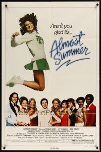 1w045 ALMOST SUMMER 1sh '78 Bruno Kirby, high school cheerleader sex!