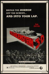 1w048 ANDY WARHOL'S FRANKENSTEIN 1sh R80s Joe Dallessandro, directed by Paul Morrissey!