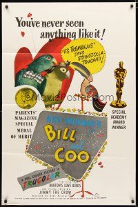 1w109 BILL & COO 1sh R60s Ken Murray's trained birds, you've never seen anything like it!