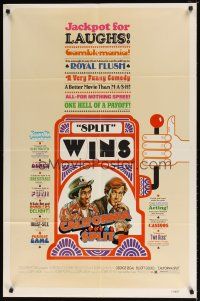1w176 CALIFORNIA SPLIT style B 1sh '74 Robert Altman, George Segal & Gould as pro poker players!