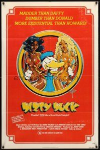 1w201 CHEAP 1sh R77 Dirty Duck, the world's only X rated comedy cartoon musical!