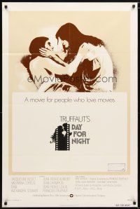 1w258 DAY FOR NIGHT int'l 1sh '73 Francois Truffaut's La Nuit Americaine, Jacqueline Bisset
