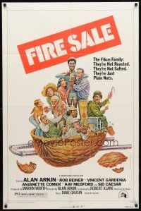 1w335 FIRE SALE 1sh '77 Alan Arkin, Rob Reiner, they're just plain nuts, wacky Bill Elder art!