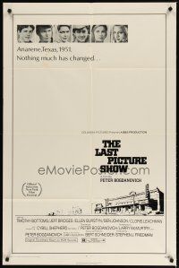1w512 LAST PICTURE SHOW 1sh '72 Peter Bogdanovich, Jeff Bridges, Ellen Burstyn!
