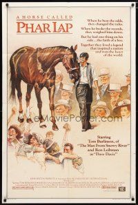 1w641 PHAR LAP 1sh '84 Tom Burlinson, Australian horse racing artwork!