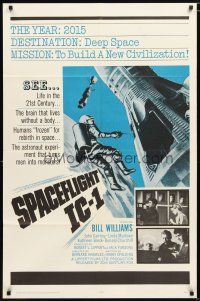 1w754 SPACEFLIGHT IC-1 1sh '65 sci-fi, frozen humans are used to build a new civilization!