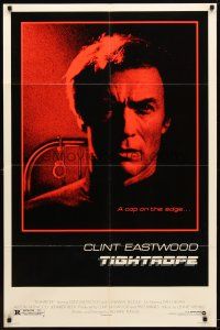 1w886 TIGHTROPE 1sh '84 Clint Eastwood is a cop on the edge, cool handcuff image!