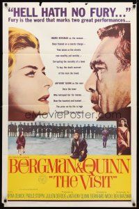 1w939 VISIT 1sh '64 Ingrid Bergman wants to kill her lover Anthony Quinn!