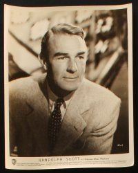 1x640 RANDOLPH SCOTT 8 8x10 stills '30s-50s c/u & full length portraits of actor in variety of roles