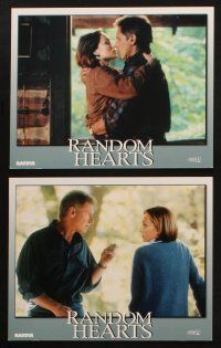 1x327 RANDOM HEARTS 8 8x10 mini LCs '99 Sydney Pollack, Harrison Ford, Kristin Scott Thomas!