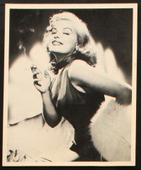1x136 OVER-EXPOSED presskit w/ 10 stills '56 super sexy close up portraits of Cleo Moore!