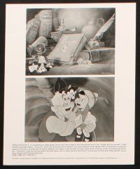 1x221 PINOCCHIO presskit w/ 4 stills R92 images from Disney classic fantasy cartoon!