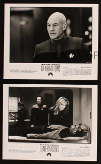 1x154 STAR TREK: GENERATIONS presskit w/ 9 stills '94 Patrick Stewart as Picard, William Shatner!