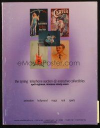 1y444 EXECUTIVE COLLECTIBLES GALLERY 04/18/97 auction catalog '97 filled with great poster images!