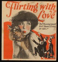 1y163 FLIRTING WITH LOVE herald '24 Flaming Youth girl Colleen Moore shows a trick or two!