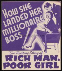1y190 RICH MAN, POOR GIRL herald '38 Ruth Hussey landed her millionaire boss Robert Young!