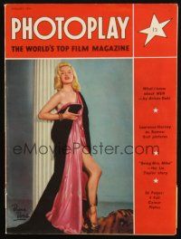 1y035 ENGLISH PHOTOPLAY MAGAZINE magazine January 1954 sexy Diana Dors + cool horror article!