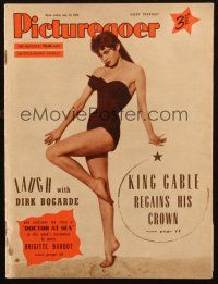 1y034 PICTUREGOER English magazine July 23, 1955 sexy Brigitte Bardot, Clark Gable King of Heroes!