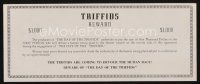 1y136 DAY OF THE TRIFFIDS reward ticket '62 $1000 to the 1st person delivering human eating plant!