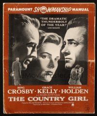 1y657 COUNTRY GIRL pressbook '54 Grace Kelly, Bing Crosby, William Holden, by Clifford Odets!