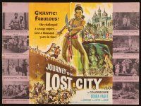 1y841 JOURNEY TO THE LOST CITY pressbook '60 directed by Fritz Lang, art of sexy Debra Paget!