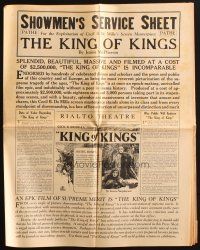 1y846 KING OF KINGS pressbook '27 Cecil B. DeMille epic, wonderful poster images!