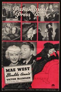 1y852 KLONDIKE ANNIE pressbook '36 sexy Mae West, many images & art with Victor McLaglen!