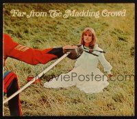 1y356 FAR FROM THE MADDING CROWD souvenir program book '68 Julie Christie, Stamp, Schlesinger