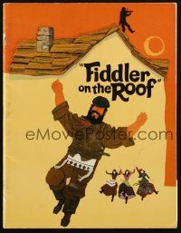 1y357 FIDDLER ON THE ROOF signed souvenir program book '71 by Joseph Stein, different art of Topol!